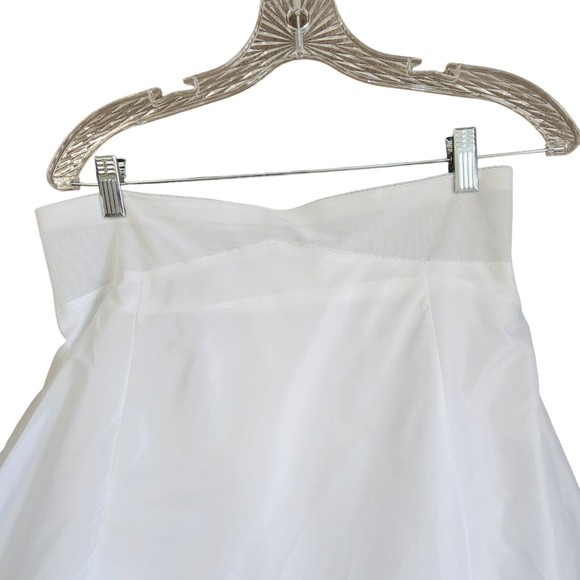 Davids Bridal Wedding Slip 603 2 Tier A Line Aline White Size 16 Crinoline NWOT - Picture 3 of 8